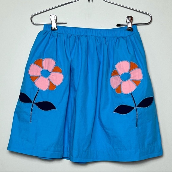 Hanna Andersson Other - Hanna Andersson Embroidered Flower / Floral Cotton Skirt Sz 10 / Medium